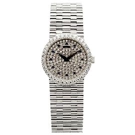 Piaget Reloj de Mujer Altiplano Tradition Pequeño en Oro Blanco con Pavé de Diamantes y Punta de Zafiro