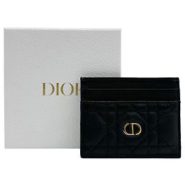 Dior Damen-Kartenhalter Cannage mit Freesia CD-Logo