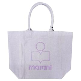 YENKY Logo bestickte Einkaufstasche Flieder - Isabel Marant