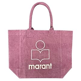 YENKY Logo bestickte Einkaufstasche Pflaume - Isabel Marant