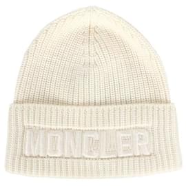 Beanie con patch lettering Moncler