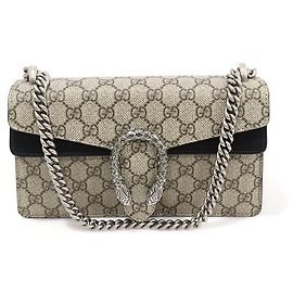 Gucci Borsa a spalla piccola Dionysus in tela GG Supreme con cristalli