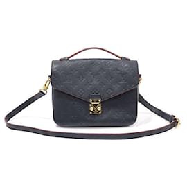 Louis Vuitton Pochette Metis Monogram Empreinte Marine Rouge