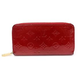 Louis Vuitton Langer Zippy Geldbeutel Monogram Verni Pompadour