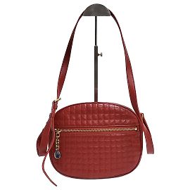 Céline Borsa a tracolla in pelle di vitello trapuntata Charm