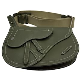 Dior Borsa a tracolla uomo Saddle Pouch Khaki