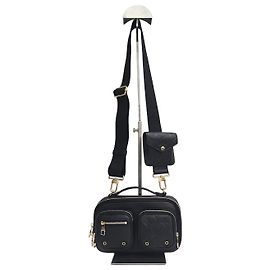 Louis Vuitton Borsa a tracolla multifunzionale in pelle di vitello nera