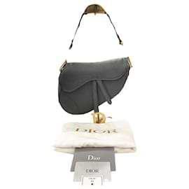 Borsa a sella in pelle di vitello nera - Dior