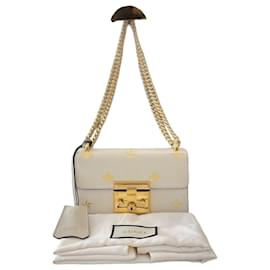 Bolso cruzado de cadena con candado blanco - Gucci