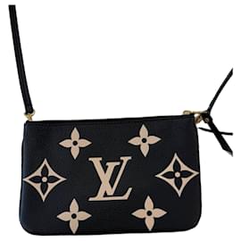 Louis Vuitton Pochette Doppia Zip a Tracolla Nera