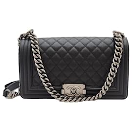 Bolso Boy Mediano Caviar Negro Serie - Chanel