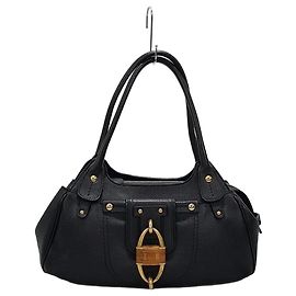 Salvatore Ferragamo Borsa a spalla in pelle nera