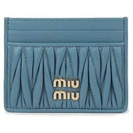 Miu Miu Tarjetero de cuero Nappa