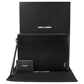 Saint Laurent Clutch con cinturino per tablet