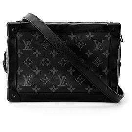 Louis Vuitton Borsa a tracolla Eclipse Monogram Soft Trunk Nera