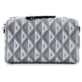 Borsa a tracolla Hitheroad in jacquard di diamante Lingo - Dior