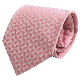 Hugo Boss Cravatta tessuta con motivo rosa Boss