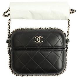 Chanel Black Gold-tone Around Chain Mini Crossbody Bag Series