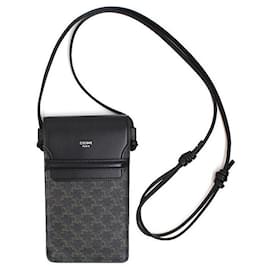Bolsa de telefone em canvas Triomphe - Céline