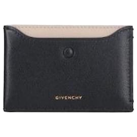 Porta tarjetas de cuero para el día - Givenchy