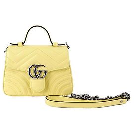 Gucci GG Marmont Mini Bolso de Mano Lima