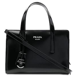 Borsa tote spazzolata Re-Edition: - Prada