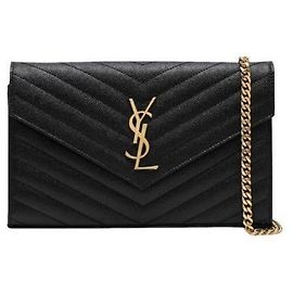 Saint Laurent Sac matelassé avec chaîne et quincaillerie dorée