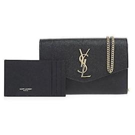 Saint Laurent Borsa a Spalla Uptown Monogram Chain