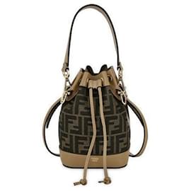 Fendi Mini borsa a secchiello Montrezzo marrone