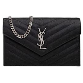 Saint Laurent Borsa a Catena Matelassé Nera