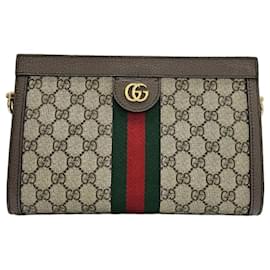Gucci Borsa a Spalla Ophidia GG Piccola Marrone
