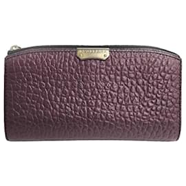 Duskie Mauve Grain Continental Wallet - Burberry