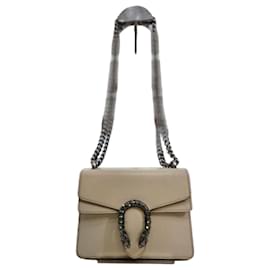 Gucci Mini borsa a spalla Dionysus in pelle bianca
