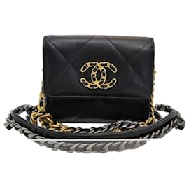 Chanel Borsa a tracolla WOC mini catena in pelle di agnello - Serie