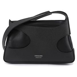 Salvatore Ferragamo Mini borsa a spalla con dettaglio a taglio