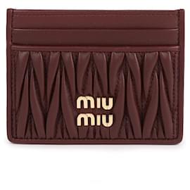 Miu Miu Kartenhalter aus Napa-Leder