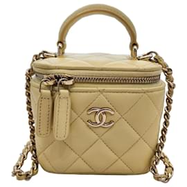 Borsa a tracolla mini in pelle di agnello con catena Vanity - Chanel