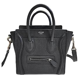 Céline Borsa a spalla in pelle di vitello Nano Drum