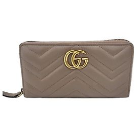 Gucci Cartera Larga GG Marmont Rosa