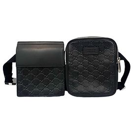 Gucci Borsa a Cintura Sima Signature Nera