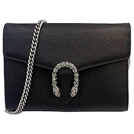 Gucci Mini sac à bandoulière WOC Dionysus noir
