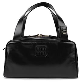 Leder-Handtasche mit Obergriff - Miu Miu