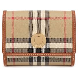 Billetera plegable pequeña de cuadros - Burberry