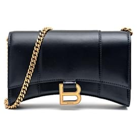 Borsa a tracolla con catena e portafoglio a forma di clessidra per donne - Balenciaga