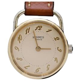 Orologio rotondo in pelle piccolo Asso Lady - Hermès