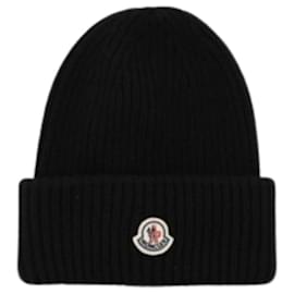 Gorro de lã e caxemira preto - Moncler