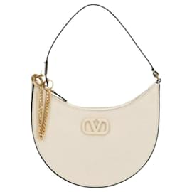 Borsa a Spalla Logo RQR Avorio - Valentino