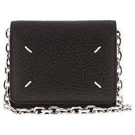 Maison Martin Margiela Mini borsa a tracolla con catena cucita nera
