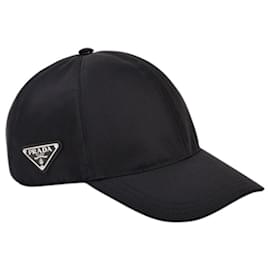 Nylon-Baseballcap mit seitlichem Dreieckslogo - Prada