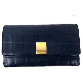 Chanel Clutch largo de oro matelassé vintage
